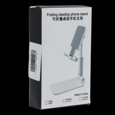 folding desktop phone stand for smartphone and small tablet